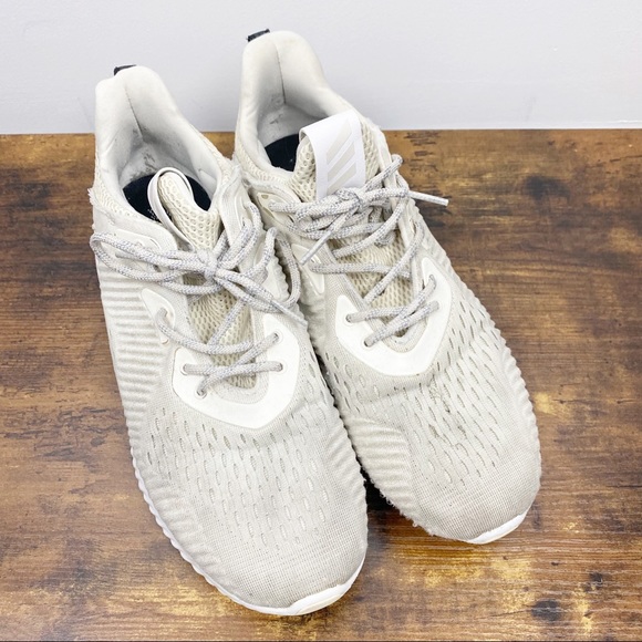 Adidas Running Shoes Size 8 Cream Ivory White - Picture 8 of 9